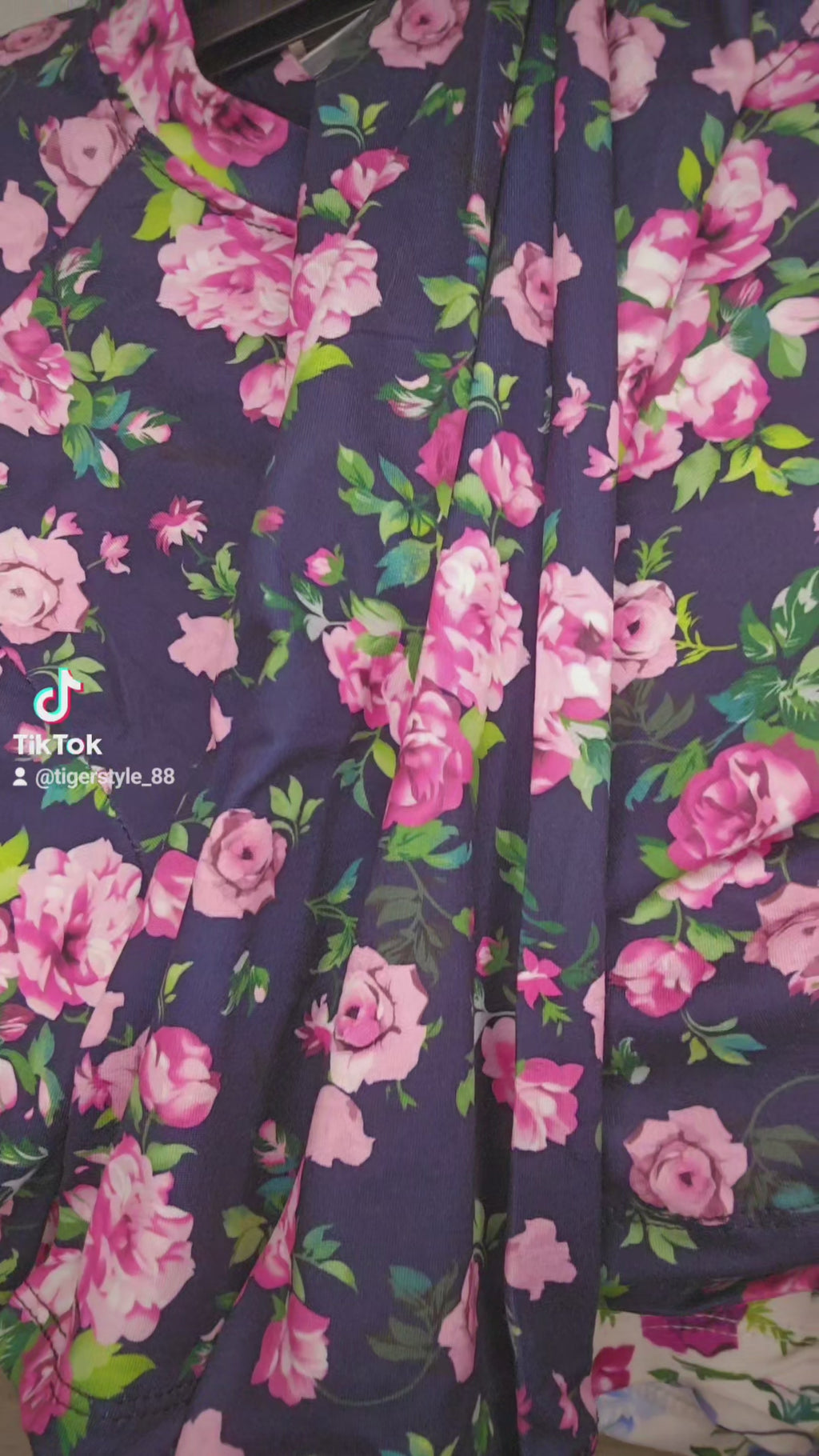 Maglia crop flower