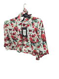 Maglia crop flower