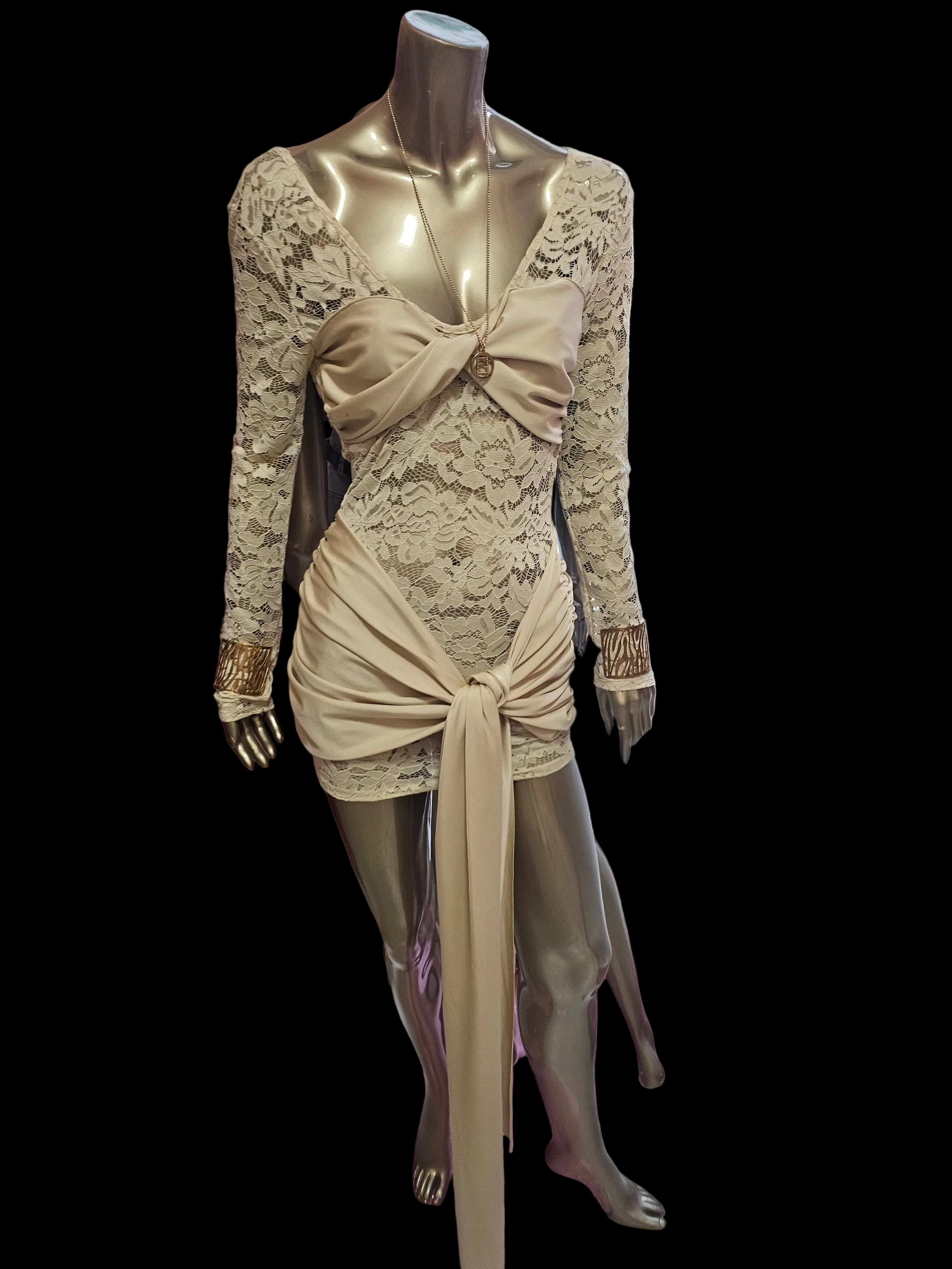 Vestito pizzo glam