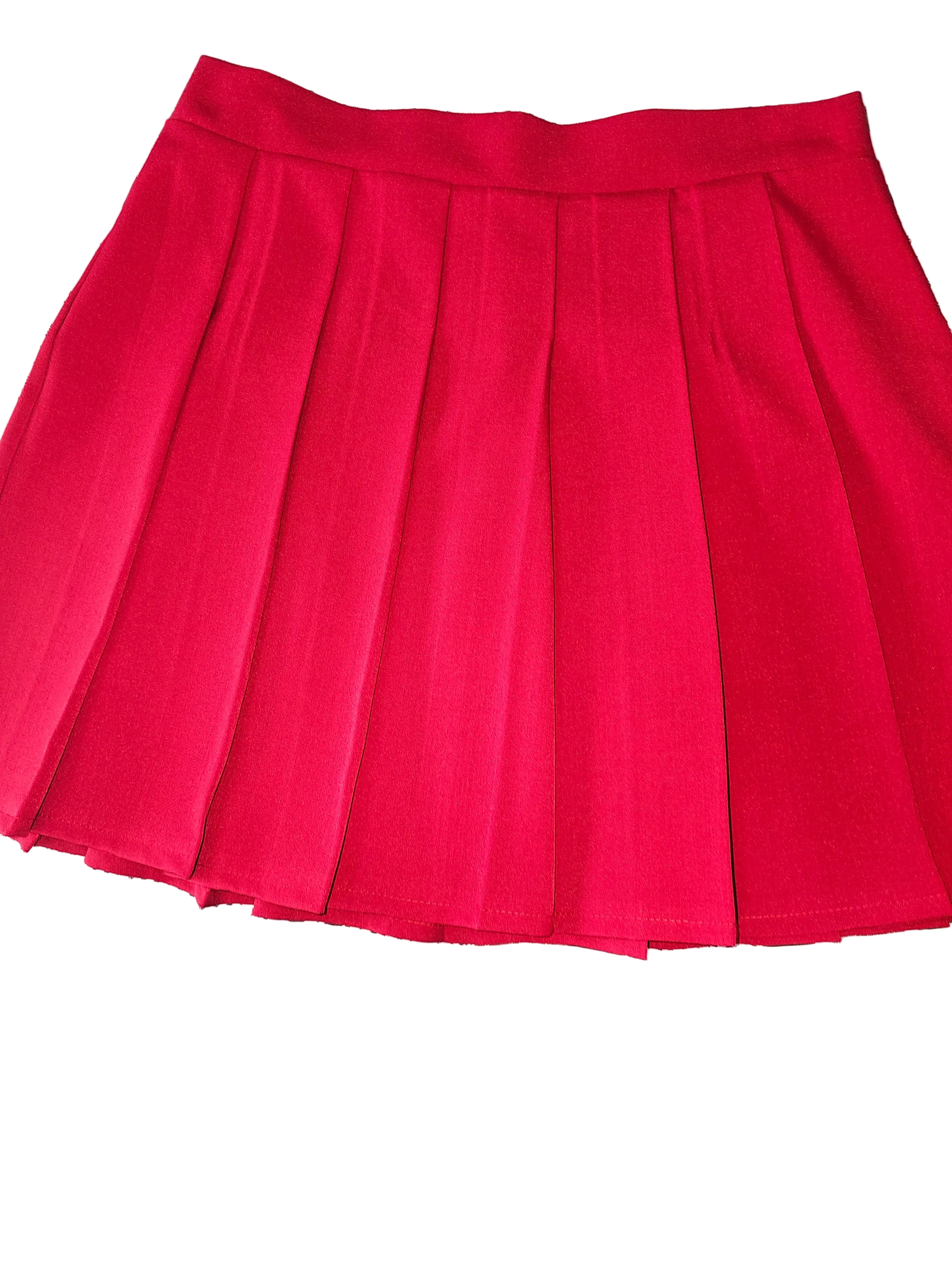 Gonna red plisse