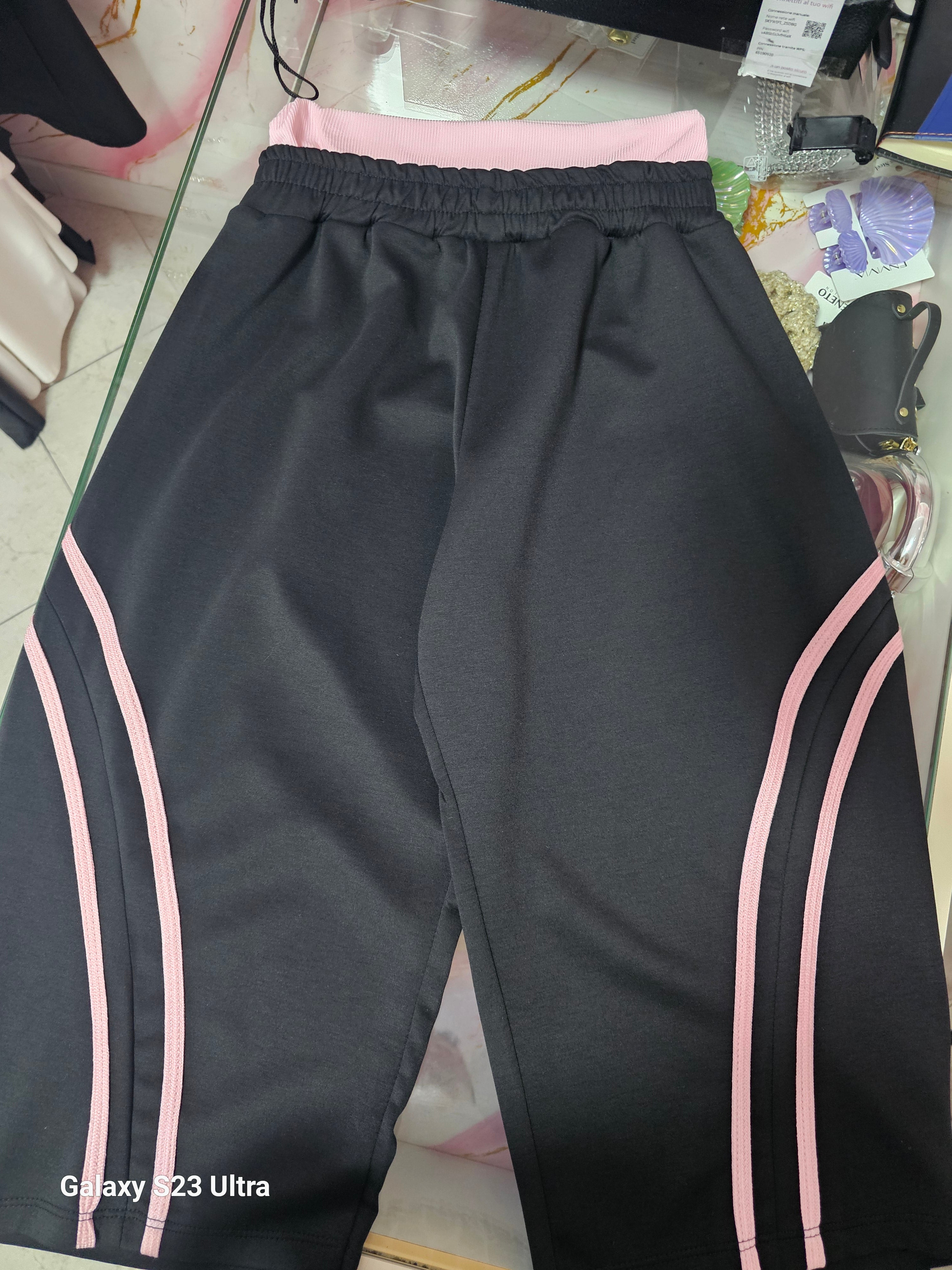 Bermuda pink and black
