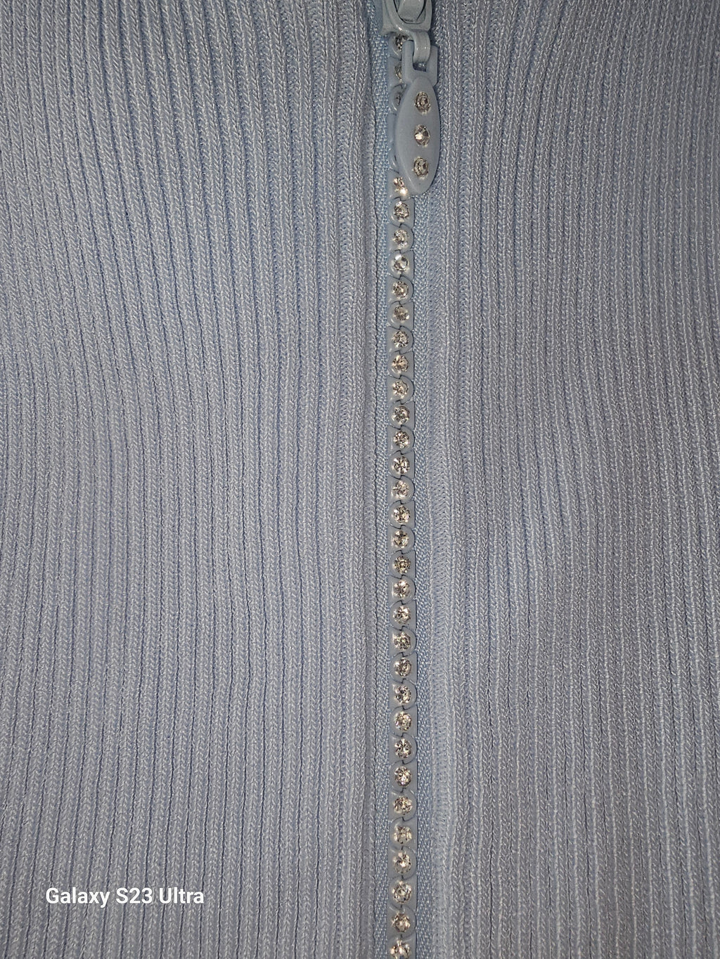 Coordinato zip stras