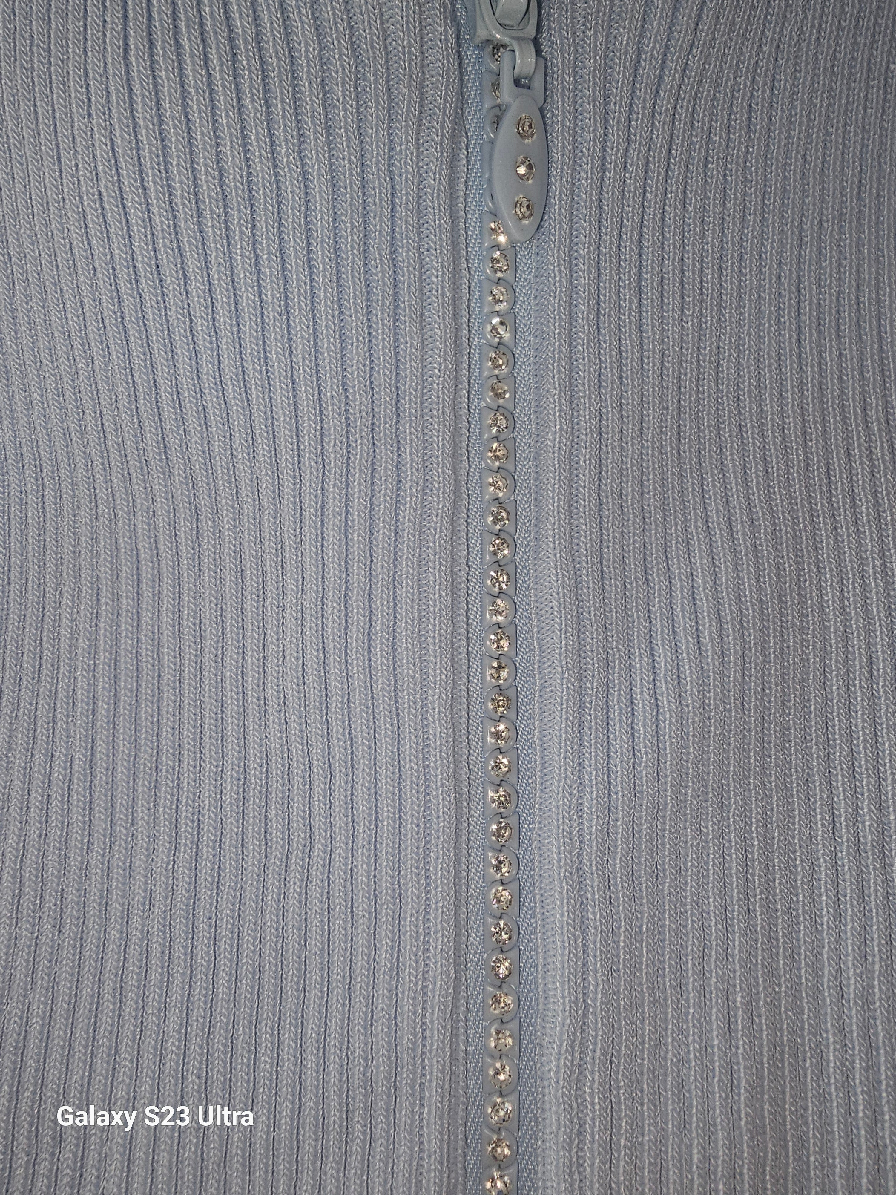 Coordinato zip stras