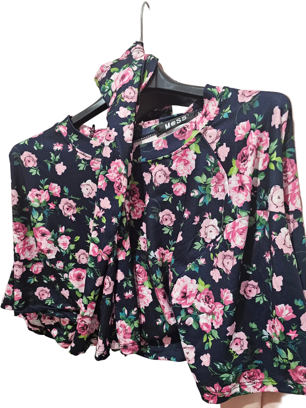 Maglia crop flower