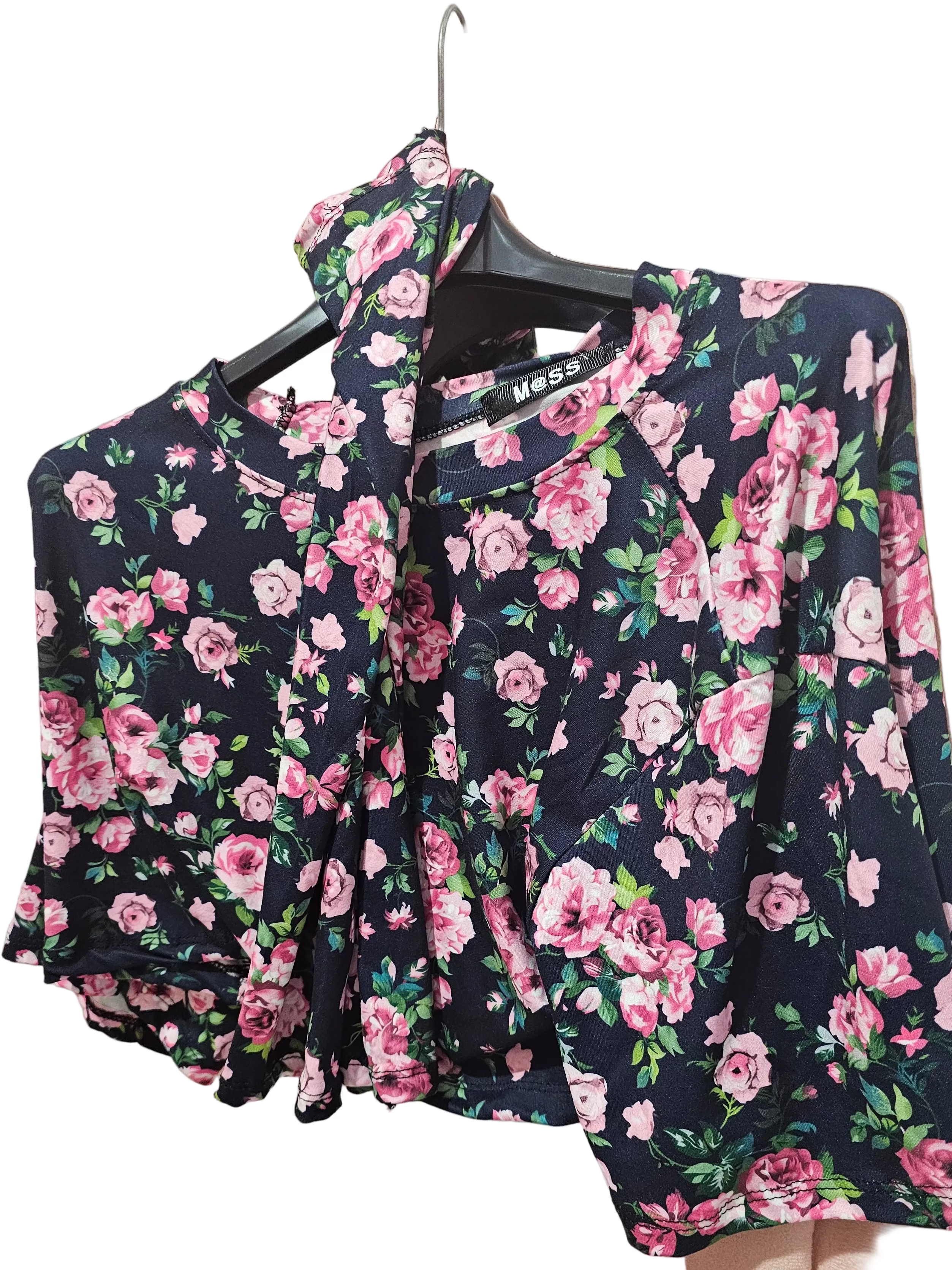 Maglia crop flower