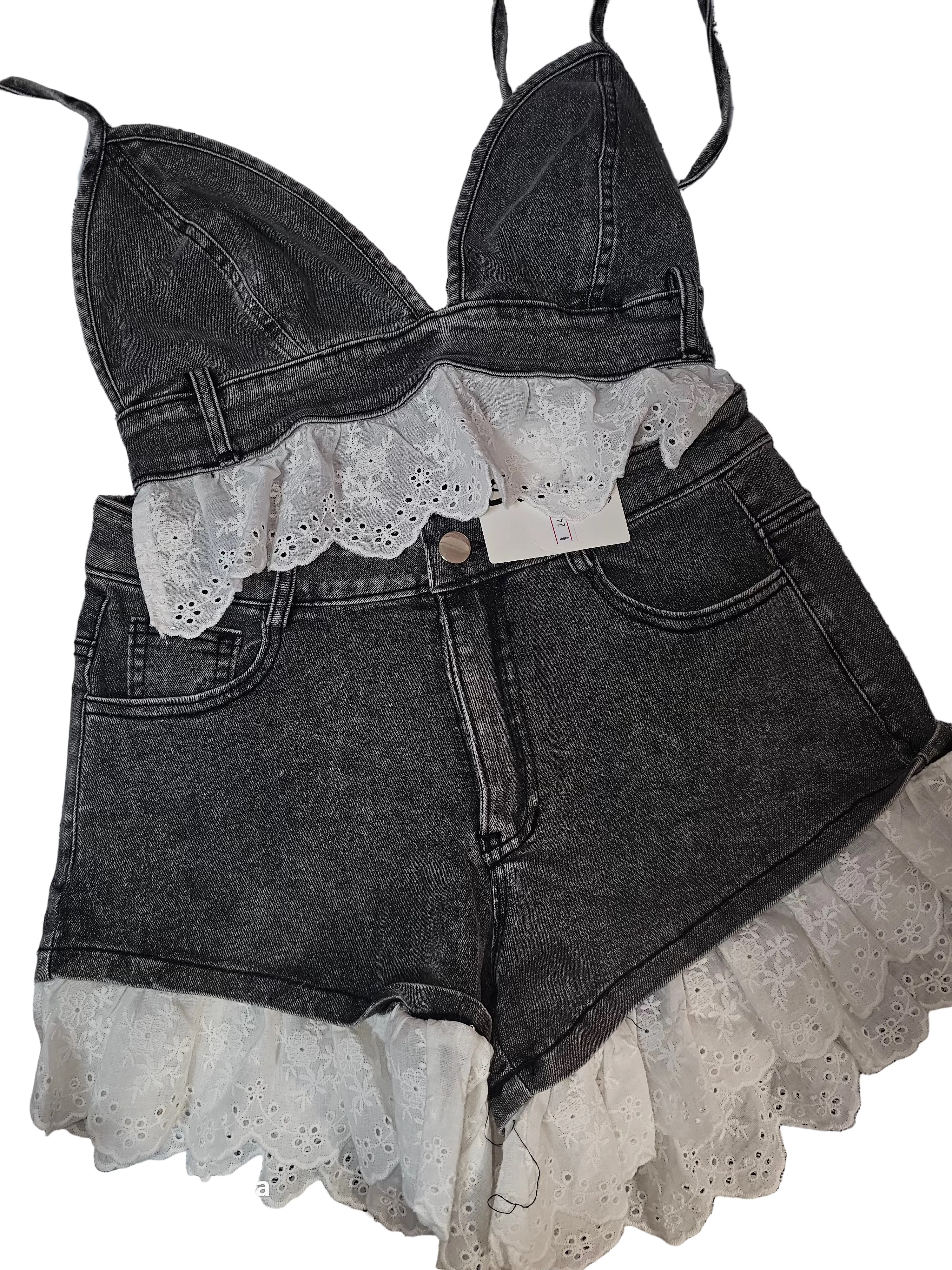 Coordinato denim San gallo