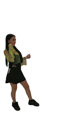 Maglia retina strass